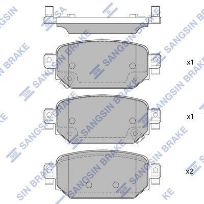 HiQ Rear Brake Pads Set SP4178