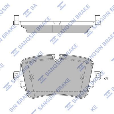 HiQ Rear Brake Pads Set SP4109