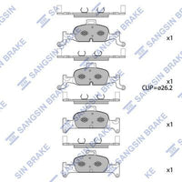 HiQ Front Brake Pads Set SP4111