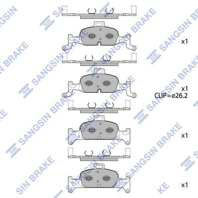 HiQ Front Brake Pads Set SP4111