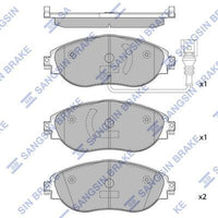 HiQ Front Brake Pads Set SP1698