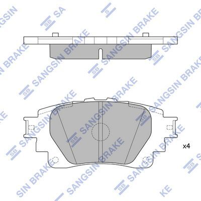 HiQ Rear Brake Pads Set SP4341