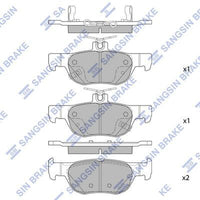 HiQ Rear Brake Pads Set SP4382