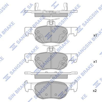 HiQ Rear Brake Pads Set SP4382