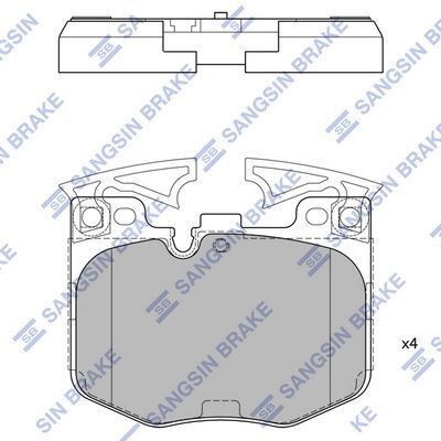 HiQ Front Brake Pads Set SP4139