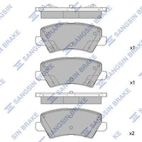 HiQ Rear Brake Pads Set SP1975