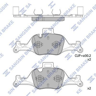 HiQ Front Brake Pads Set SP2601