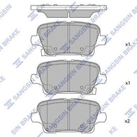 HiQ Rear Brake Pads Set SP2729