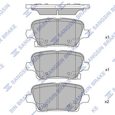 HiQ Rear Brake Pads Set SP2729