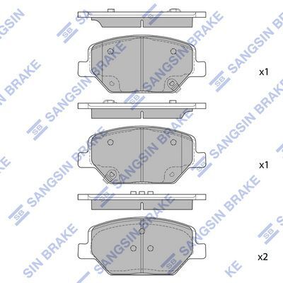 HiQ Front Brake Pads Set SP4284