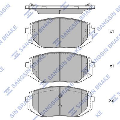 HiQ Front Brake Pads Set SP4479
