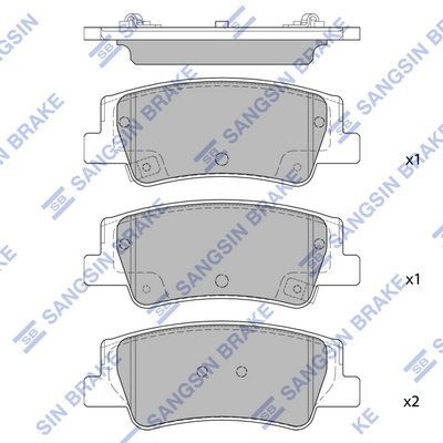 HiQ Rear Brake Pads Set SP4335