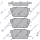 HiQ Rear Brake Pads Set SP4328