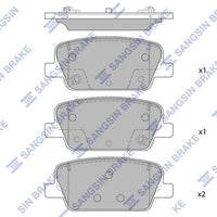 HiQ Rear Brake Pads Set SP4328