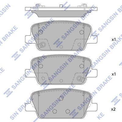 HiQ Rear Brake Pads Set SP4328