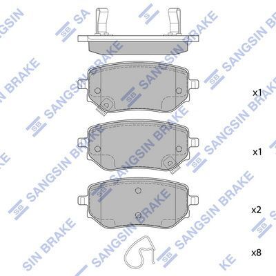 HiQ Rear Brake Pads Set SP4554