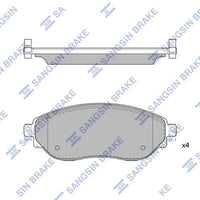 HiQ Front Brake Pads Set SP4262