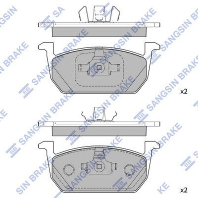HiQ Front Brake Pads Set SP4496