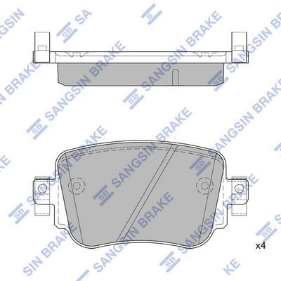 HiQ Rear Brake Pads Set SP1900