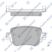 HiQ Rear Brake Pads Set SP1900