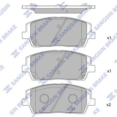 HiQ Front Brake Pads Set SP4327