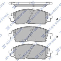 HiQ Front Brake Pads Set SP4500