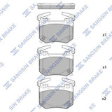 HiQ Rear Brake Pads Set SP1875