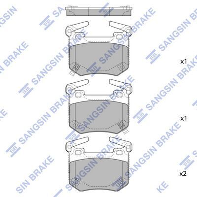 HiQ Rear Brake Pads Set SP1875
