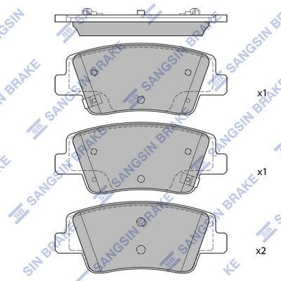 HiQ Rear Brake Pads Set SP4511