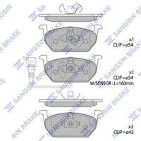 HiQ Front Brake Pads Set SP1736