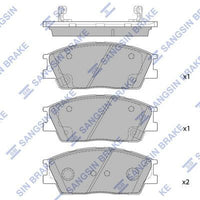 HiQ Front Brake Pads Set SP4372