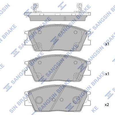 HiQ Front Brake Pads Set SP4372
