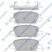 HiQ Rear Brake Pads Set SP2825
