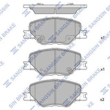 HiQ Front Brake Pads Set SP4499