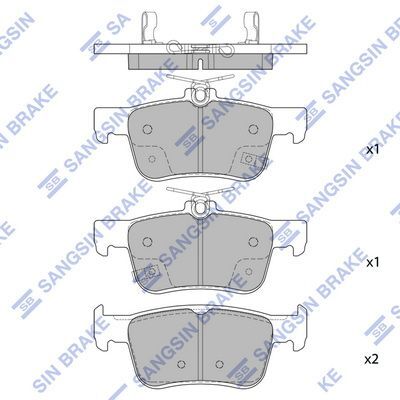 HiQ Rear Brake Pads Set SP4315