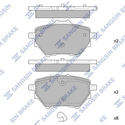 HiQ Rear Brake Pads Set SP2467