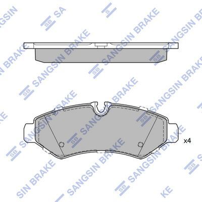 HiQ Rear Brake Pads Set SP4438