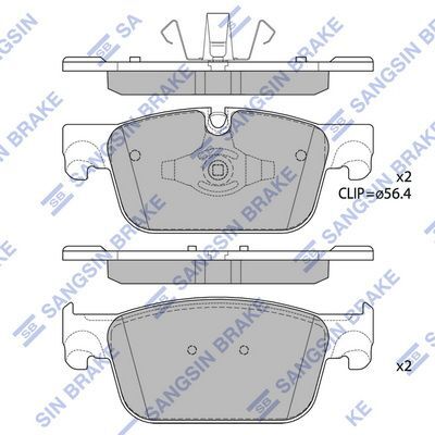 HiQ Front Brake Pads Set SP1867