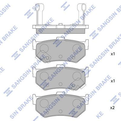 HiQ Rear Brake Pads Set SP1469