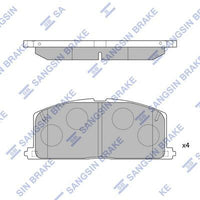 HiQ Front Brake Pads Set SP1105