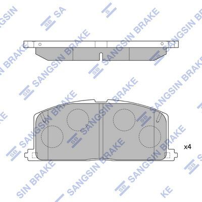 HiQ Front Brake Pads Set SP1105