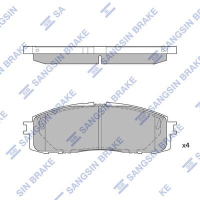 HiQ Rear Brake Pads Set SP1123