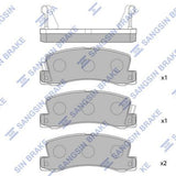 HiQ Rear Brake Pads Set SP1208