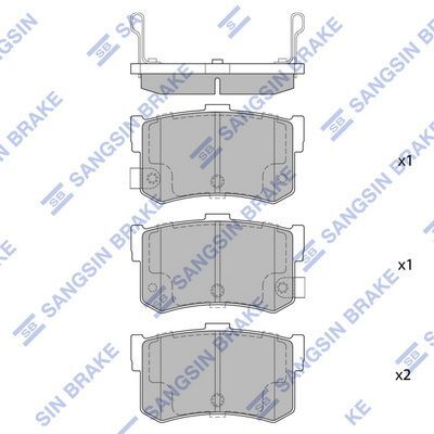 HiQ Rear Brake Pads Set SP1074