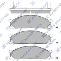 HiQ Front Brake Pads Set SP1140