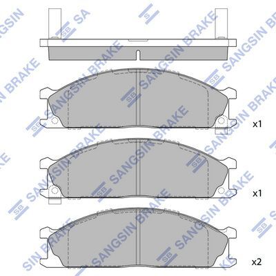 HiQ Front Brake Pads Set SP1140