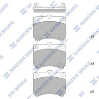 HiQ Front Brake Pads Set SP1049