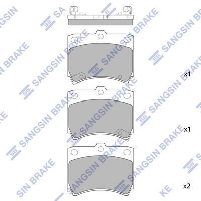 HiQ Front Brake Pads Set SP1049