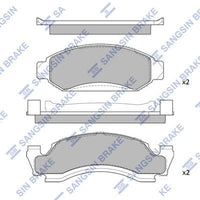 HiQ Front Brake Pads Set SP1289