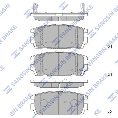 HiQ Rear Brake Pads Set SP1098